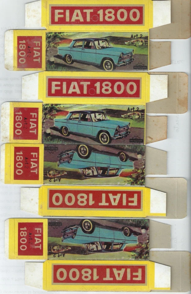 0041d. MERCURY 1/48 Lotto 4xScatola vuota/Empty box replica FIAT 1800 - Immagine 1 di 1