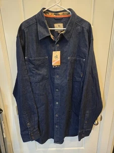 New Legendary Whitetails Denali Denim Shirt Mens 2XLT - Picture 1 of 6