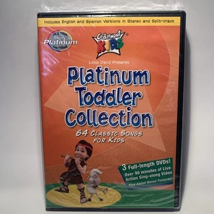 Platinum Toddler Collection (DVD, 3 Disc) 64 Classic Sing-Along Kid Songs SEALED - Imagen 1 de 4