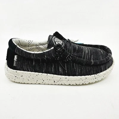 Hey Dude Wally Toddler Stretch Black Toddler Size 7 Casual Shoes - Image 1 of 4