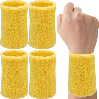 Paquete de 4 pulseras de 6 pulgadas pulseras de tenis banda absorbente para mí... Foto 1 de 4