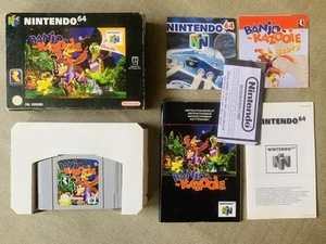 Nintendo 64 Banjo Kazooie N64 Game Boxed PAL Cartridge Manual Tested Working - Picture 1 of 16