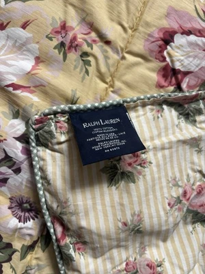 Vintage Ralph Lauren Trés Grand King Comforter Sophie Brooke Floral - Image 1 of 4