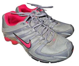 Nike Shox NZ WOMENS 9 PRE-OWNED Cool Grey Pink Sneakers/Shoes/Trainer 392868-060 - Picture 1 of 12