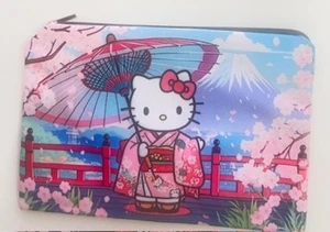 Sanrio Hello Kitty Kimono Fabric Zipper Pouch NIP - ONLY ONE EACH DESIGN - Picture 1 of 1