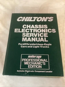 Chiltons Chassis Electronics Service Manual 1989-91 Ford/Chrystler #8078 - Picture 1 of 6