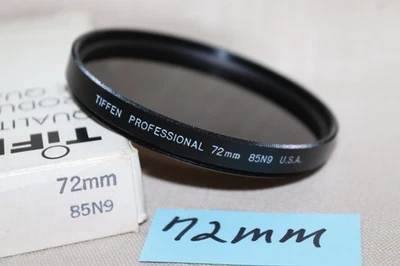 NEW Vtg Tiffen 72mm 85N9 Combination FILTER, 85 Filter w/3 Stop Neutral Density - Image 1 of 4
