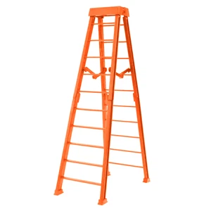 Large 10 Inch Breakable Solid Orange Ladder for WWE & AEW Wrestling Figures - Picture 1 of 2