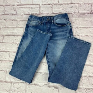 Old Navy Boys Slim Jeans Size 12 Blue Distressed Stretch Denim - Picture 1 of 16