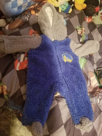 Golden State Warriors Newborn Baby sweater blanket  - Very Good! Cover