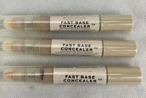 3X Revolution Beauty Fast Base Concealer Shade C4 Light Pink Undertones Undereye - Picture 1 of 6
