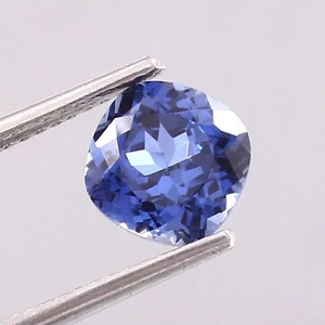 Piedra preciosa suelta de zafiro azul ceilán impecable natural A+ 6x6 mm - Imagen 1 de 4