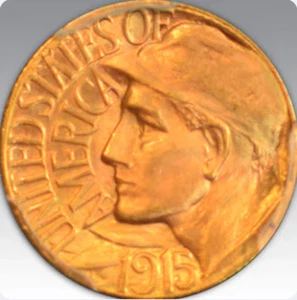 1915-S G$1 Panama-Pacific PCGS MS 66 - Picture 1 of 3