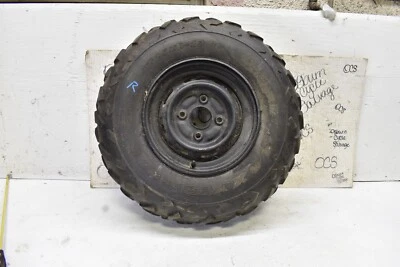 Yamaha Kodiak 400 2001 2x4 rueda y neumático 5GH-25180-40-00 llanta delantera y neumático 25x8x12 Foto 1 de 4