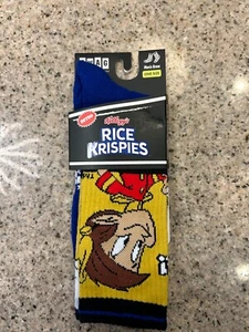 New Swag Rice Krispies Cereal  Crew Socks Snap/Crackle/Pop Men's OSFM - Picture 1 of 1