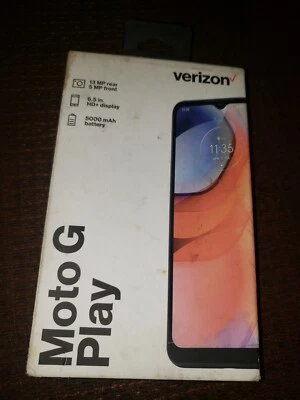 Verizon | Motorola G Play | Prepaid Smartphone | Blue | 32GB | Brand New - Image 1 of 4