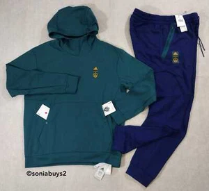 Adidas Men’s LA Galaxy Travel Hoodie & Pants, Mystery Green/Dark Blue, Sizes - Picture 1 of 15