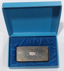 ✰ Seltener 1969 Foster Co WA 3 Oz Day Mines .999 Silber Kunstbarren Barren + OVP ✰ - Bild 1 von 3
