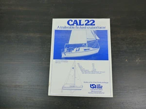 Cal 22 original factory sailboat brochure - Picture 1 of 2