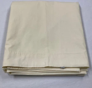SPRINGS INDUSTRIES gelbes Doppel-Flachblech ohne Eisen Perkal USA - Bild 1 von 4