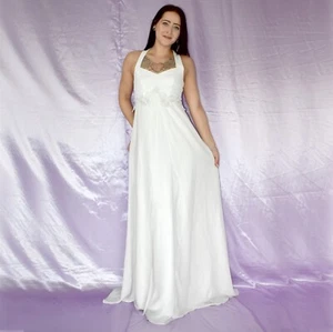 Zartes Tüll Retro Brautkleid* XS 34 Hochzeitskleid* Vintage Ballkleid Maxikleid - Bild 1 von 7