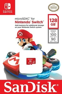 Tarjeta de memoria flash SanDisk 128 GB Micro SDXC UHS-I para Nintendo Switch/Lite - Imagen 1 de 4