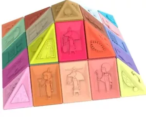 31x Soft Pyramid Adventure Building Blocks Cognitive Baby Education Toys Develop - Picture 1 of 6
