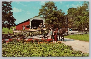 Tarjeta postal Saludos desde el país holandés y amish Soudersburg Pennsylvania - Imagen 1 de 2