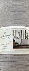 NEW King Microstripe Matelassé  Coverlet Jet Gray - Hearth & Hand with Magnolia  - Picture 1 of 7