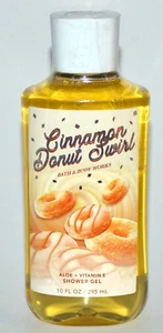 NEW 1 BATH & BODY WORKS CINNAMON DONUT SWIRL BODY WASH SHOWER GEL 10 FL OZ ALOE - Picture 1 of 2