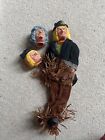 Vintage Bendy Toys Worzel Gummidge Doll with 3 Removable Heads Jon Pertwee