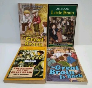 The Great Brain 4 Books by John D. Fitzgerald illustrated by Mercer Mayer - Picture 1 of 11
