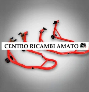 COPPIA CAVALLETTI PALETTE+FORCHETTE REGOLABILI MOTO PER HONDA DOMINATOR 650 - Imagen 1 de 1