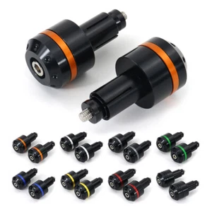 Motorcycle Handlebar Bar End Plug Aftermarket Fit For Suzuki GSR750/1000 Orange - Picture 1 of 12