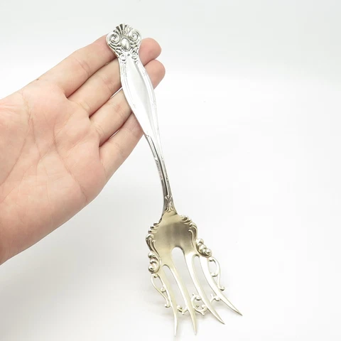925 Sterling Silver Antique Victorian Towle Empire - 1894 Serving Fork Cover