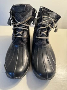Sperry Top Gr. 11 M Spider Damen gesteppter Nylon-Entenstiefel grau - Bild 1 von 10