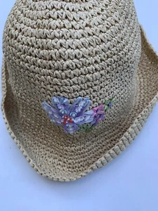 Limited Too Hut Stroh Strand mit Blume - Bild 1 von 3
