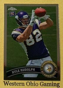 2011 Topps Chrome Kyle Rudolph #203 Rookie Card - Picture 1 of 2