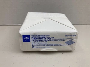 Pack of 50 - Medline NON25408HH Gauze Sponges Home Pack - Picture 1 of 1