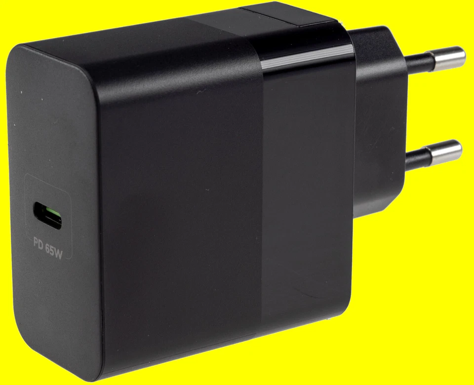 ChiliTec Stecker-Netzteil mit USB-C "CTN-PD65" In 100-240V Out 5 0V/9 0V/12 0V
