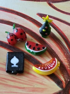 5 Vintage Small Murano Glass Miniatures - Picture 1 of 3