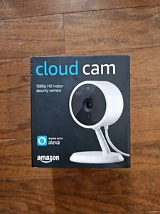 Brand NEW Sealed Amazon Cloud Cam Indoor Security Camera works with Alexa White - Picture 1 of 5