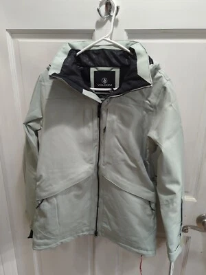 New Womens 2024 Volcom Shelter 3D Stretch Jacket Sage Frost Size XS Extra Small - Image 1 of 4