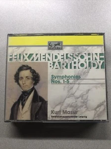 Felix Mendelssohn-Bartholdy: Symphonies Nos. 1-5 (CD, Jan-1995, 3 Discs,... (59) - Picture 1 of 5