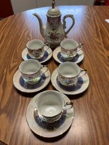 FRESH CHINA JAPAN HAND PAINTED 11 PC CHINA TEA SET - Picture 1 of 9