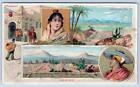 1891 MEXICO #16 ARBUCKLES TRADE CARD TRIP AROUND THE WORLD