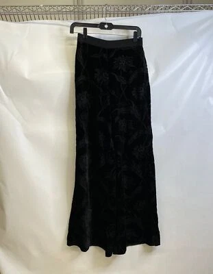 TED BAKER Velvet Wide Leg Trousers Women's Size US 6 Black - Image 1 of 4