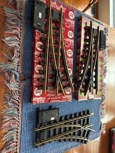LGB Spur G Messing Gleis ZWEI 1205 und eine 1215 LH /RH elektrische Weichen - Bild 1 von 3
