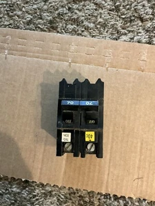 Federal Pacific FPE Type NB  70 Amp 70A 2 Pole Stab-Lok Breaker BOLT ON Main - Picture 1 of 6