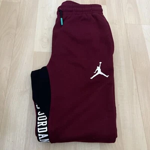 Nike Boy's Jordan Jumpman Joggers Medium Age 10-12 Years Burgundy - Picture 1 of 7